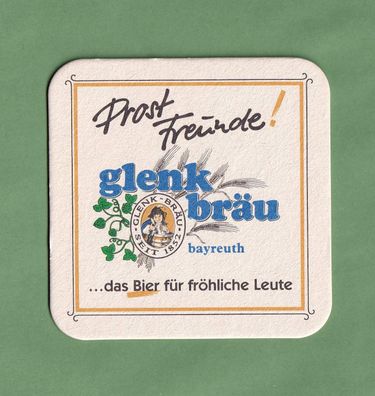 Glenkbräu Bayreuth - ein ungebrauchter Bierdeckel