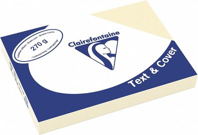Clairefontaine Ledergeprägtes 2704C Papier 270 g/ m² DIN-A4 Elfenbein 100 Blatt