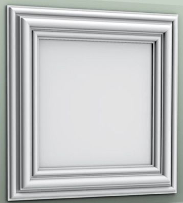 Casa Padrino Wandpaneel / Deckenpaneel Weiß 50 x 3,2 x H. 50 cm - Barock & Jugendstil