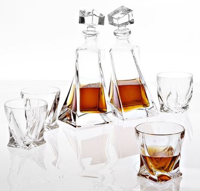 Casa Padrino Kristallglas Whisky / Cognac 6er Set - Luxus Hotel & Restaurant Accessoi
