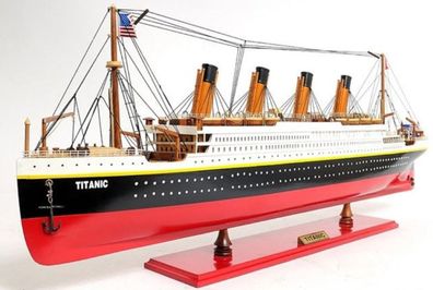 Casa Padrino Luxus Passagierschiff Titanic Mehrfarbig 81,3 x 11 x H. 32 cm - Handgefe