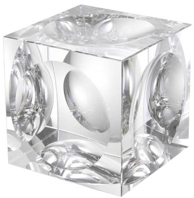 Casa Padrino Designer Deko Objekt Kristallglas Würfel 15 x 15 x H. 15 cm - Luxus Qual