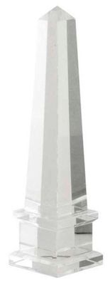 Casa Padrino Luxus Kristallglas Obelisk 6,5 x 6,5 x H. 26 cm - Designer Wohnzimmer Ho