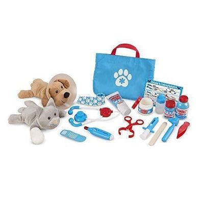 Melissa & Doug 41705 Tierarztspielset Untersuchung Behandlung Tiere Spielzeug