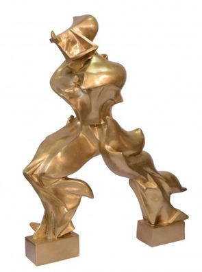 Riesige Casa Padrino Luxus Bronze Figur -Unique Forms Of Continuity In Space- 127 cm