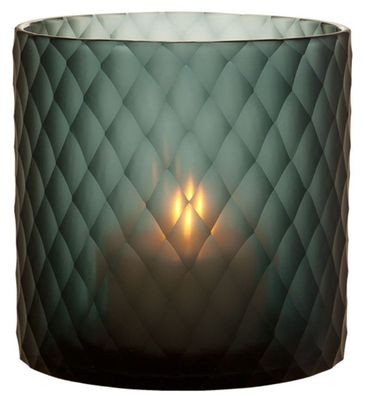 Casa Padrino Glas Teelichthalter / Windlicht Saphirfarben Ø 20 x H. 20 cm - Luxus Tee
