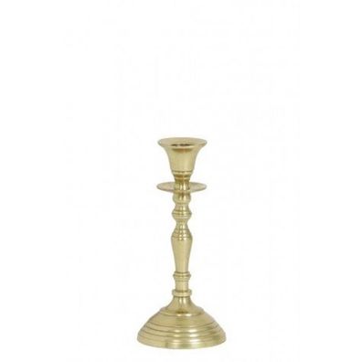 Casa Padrino Kerzenständer Gold Höhe 19 cm, Durchmesser 8,5 cm - Kerzenhalter