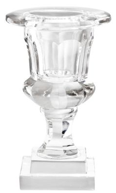 Casa Padrino Designer Glas Teelichthalter 12 x H. 19 cm - Luxus Gastronomie Accessoir