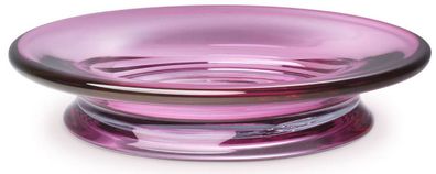Casa Padrino Luxus Glasschale Pink Ø 30 x H. 7 cm - Runde Obstschale - Deko Schale au