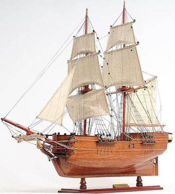 Casa Padrino Luxus Segelschiff Lady Washington mit Massivholz Ständer Braun 66 x 22 x