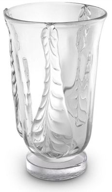 Casa Padrino Luxus Deko Glas Vase Ø 26 x H. 42 cm - Elegante mundgeblasene Blumenvase