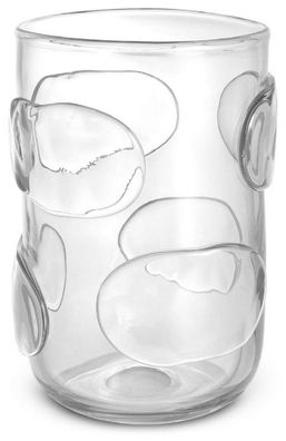 Casa Padrino Luxus Deko Glas Vase Ø 23 x H. 34 cm - Elegante mundgeblasene Blumenvase