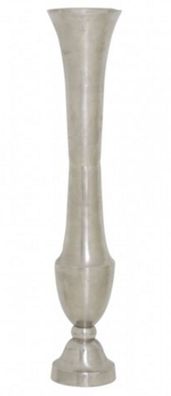 Casa Padrino Designer Deko Vase Silber Durchmesser 18 x H. 100 cm - Luxus Qualität