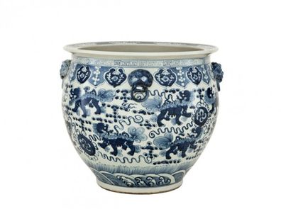 Casa Padrino Designer Porzellan Vase Blau - Limited Edition