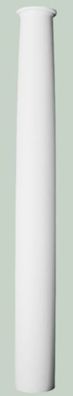 Casa Padrino Barock Zierelement Wanddeko Säule Weiß Ø 22 x H. 202 cm - Runde Deko Säu