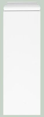 Casa Padrino Barock Wanddeko Sockel Weiß 18,5 x 4,1 x H. 54,1 cm - Deko Zierelement S