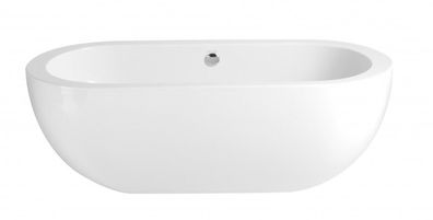 Casa Padrino Art Deco Badewanne freistehend Weiß Modell He-Ele 1800mm - Freistehende