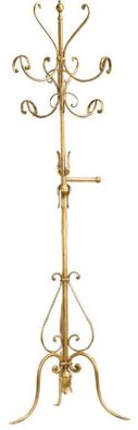 Casa Padrino Luxus Barock Garderobenständer Gold Ø 24 x H. 190 cm - Handgefertigter K