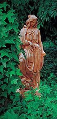 Casa Padrino Luxus Jugendstil Deko Skulptur Dame Beige H. 135 cm - Prunkvolle Keramik