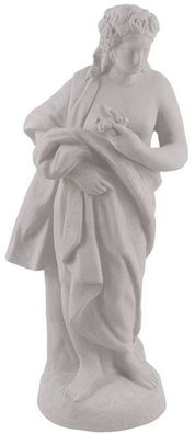 Casa Padrino Luxus Jugendstil Deko Skulptur Dame Grau H. 93 cm - Prunkvolle Keramik S