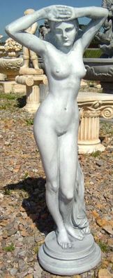 Casa Padrino Jugendstil Skulptur Venus 30 x 22 x H. 79 cm - Prunkvolle Gartendeko - S