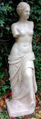 Casa Padrino Jugendstil Gartendeko Skulptur / Statue Venus Grau H. 120 cm - Steinfigu