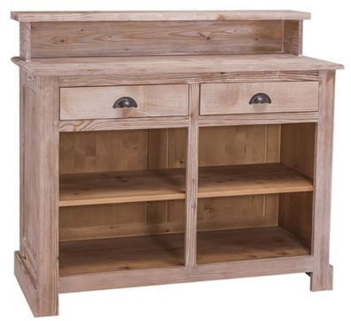 Casa Padrino Landhausstil Barschrank Naturfarben 120 x 51 x H. 107 cm - Möbel im Land