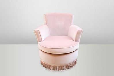Casa Padrino Luxus Art Deco Lounge Sessel Rose - Luxury Collection - Jugendstil - Bel