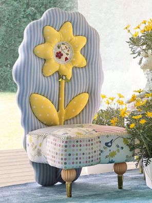 Casa Padrino Luxus Kindersessel Sonnenblume Bunt - Kinderzimmer Sessel - Kinderzimmer