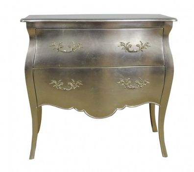 Casa Padrino Barock Kommode Silber 95 cm Schrank