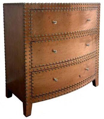 Casa Padrino Luxus Kupfer Kommode 90 x 48 x H. 92 cm - Wohnzimmermöbel