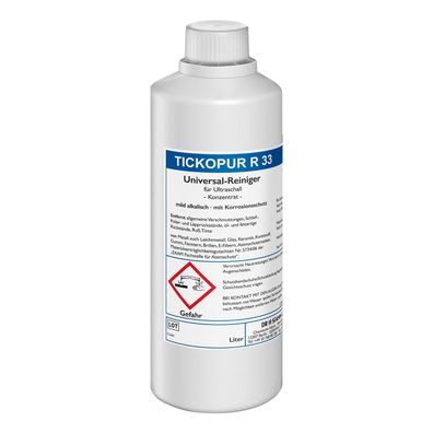 Tickopur R 33 Universal Reiniger für Ultraschall 1 Liter Reinigungs Konzentrat