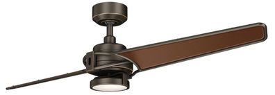 Casa Padrino Luxus Deckenventilator mit LED Beleuchtung und Fernbedienung Bronze / Br