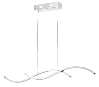 Casa Padrino Wohnzimmer LED-Hängeleuchte Silber 70 x H. 6,8 cm - Designermöbel