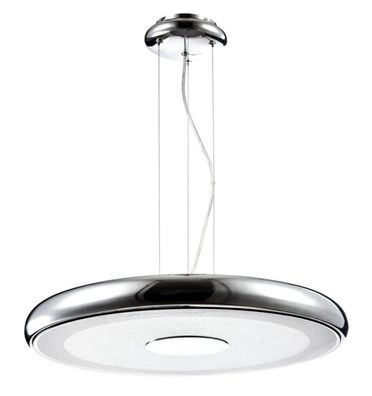 Casa Padrino Luxus Hängeleuchte Silber - Designer LED Lampe