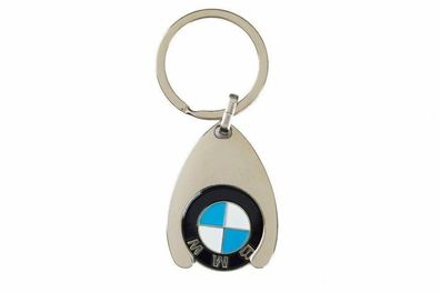 BMW Schlüsselanhänger mit Einkaufswagenchip Keyring Chip 80272446749
