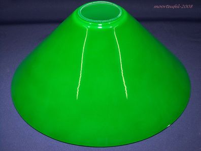 Ersatzglas Lampenschirm Glasschirm Schusterschirm grün, Ø 250mm - Höhe 105mm