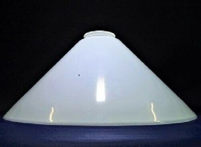 Ersatzglas Lampenschirm Schusterschirm Opal weiß glänzend Ø290mm, Kragen Ø55mm