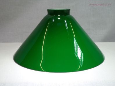 Ersatzglas Lampenschirm Glasschirm Schusterschirm grün Ø 245mm - Kragen Ø 60mm