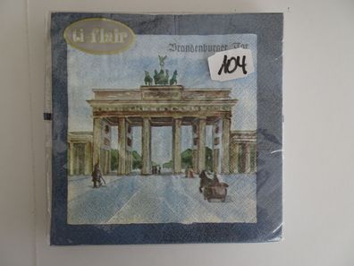 Servietten 20x ti-flair Brandenburger Tor Berlin Kaiser Wilhem Gedächtniskirche