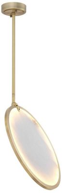 Casa Padrino Designer LED Kronleuchter Messing / Alabaster Ø 54,5 x H. 61 cm - Modern