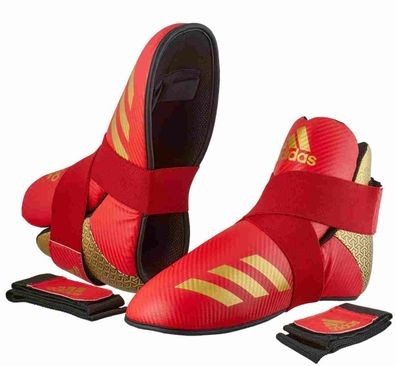 adidas Pro Kickboxen Fußschutz 300 rot|gold