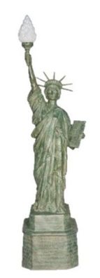 Casa Padrino Luxus Bronze Standleuchte Freiheitsstatue - Leuchte Bronzeleuchte Figure
