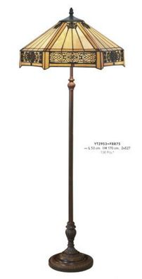 Casa Padrino Tiffany Stehleuchte Höhe 170 cm, Durchmesser 53 cm Leuchte Lampe