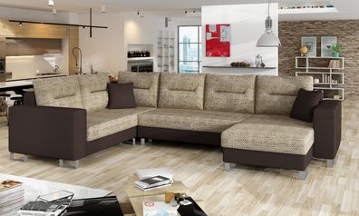 Dorado Couchgarnitur U Form Schlaffunktion Bettkasten Couch Sofa