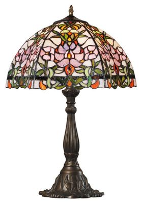 Casa Padrino Tiffany Tischleuchte / Tischlampe Mehrfarbig 42,5 x 37 x H. 61 cm - Luxu