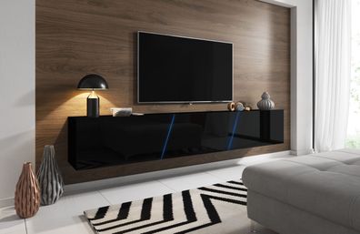 Sideboard Lowboard TV Fernsehschrank SLANT 240 cm Kommode inkl LED Highboard