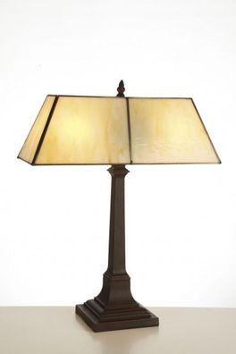 Tiffany Hockerleuchte Tischleuchte Höhe 50 cm, Breite 40 cm - Leuchte Lampe - Stilvol