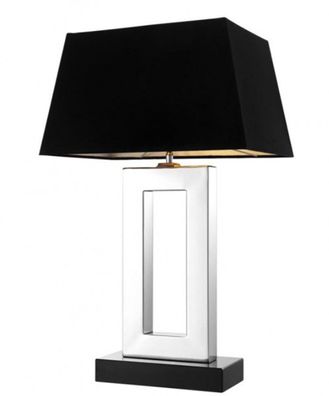 Casa Padrino Luxus Tischleuchte Stahl 28 x 45 x H 71 cm - Luxus Leuchte