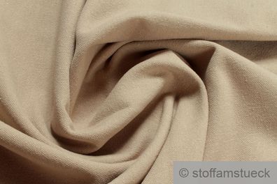 Stoff Baumwolle Polyester Rips beige Polsterstoff lichtecht strapazierfähig
